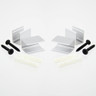Pack of 4 Flat Mounting Brackets for Side View 13x12mm Neon Flex, 25mm - ALUFLATMOUNT4PACK__81556__91648__35838.jpg