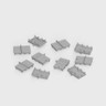 Pack of 10 Endcaps for 23x20mm Aluminium Channel with Box Click Diffuser, End Cap, Silver - 2320-BCENDCAP-SIL-1__91298__42622.jpg