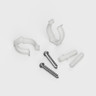Pair of Clear Plastic Neon Tube Mounting Brackets, Screws Included - NTUBE-BRACKET_1__06769.jpg