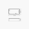 Mi-Light 3-in-1 2.4GHz Wireless LED Controller, 12-24V - FUT037S__ControllerDimensions__52289.jpg