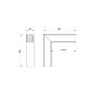 Black L Shaped Connector for Surface Mounted 35x35mm Profile - 3535-LCONN__06231.jpg