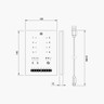 Nicolaudie | 5 Zone | 6-9V | DMX512 | Micro SD Card | Touch | LED Wall Plate | 1024 Channels - STICK-KE2.jpg
