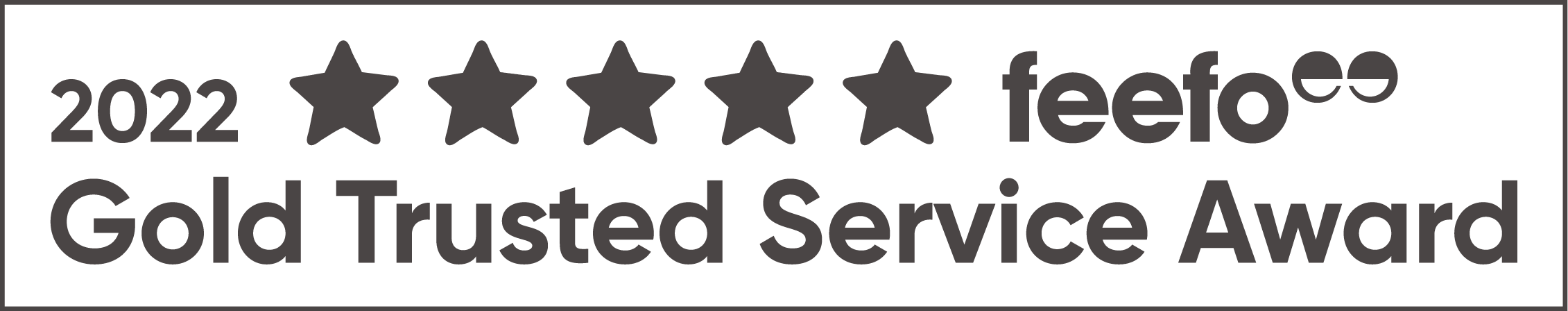 Feefo Gold Service Award