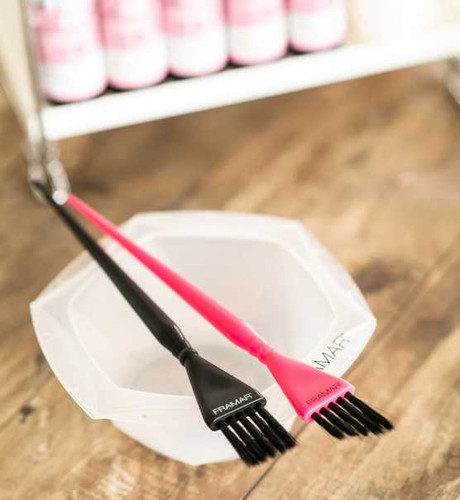 FRAMAR DETAIL BRUSH SET Nero & Rosa 2pz.
