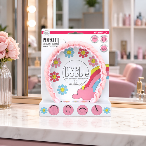 Hairhalo Retro Dreamin' – Cerchietto regolabile Rosa