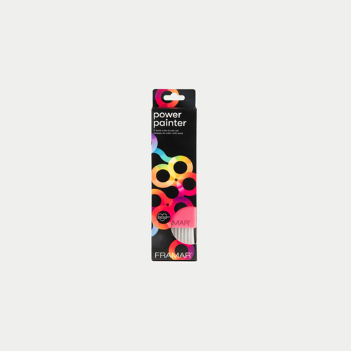 Power Painter Hair Color Brush - Pennelli professionali Rosa & Nero 2pz.