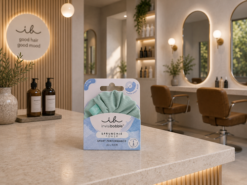 Sprunchie Power  All in One – Elastico in tessuto Verde Acqua con spirale interna
