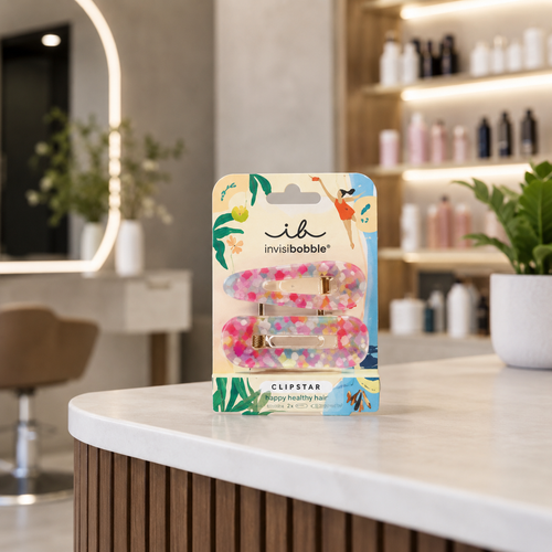 Clipstar Au Soleil Dazzling Wave– Molette per capelli colorate 2pz