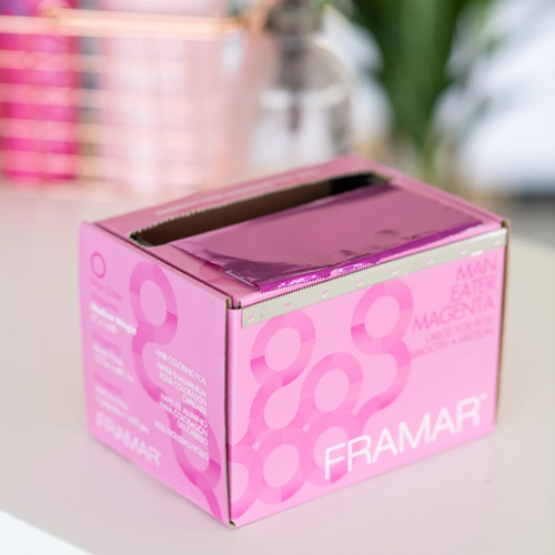 Man Eater Magenta Smooth Large Roll - Roll cartine professionali lisce