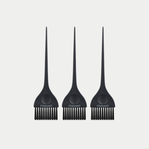 Classic Color Brush Set Matte - Set pennelli professionali per servizio colore 3pz.