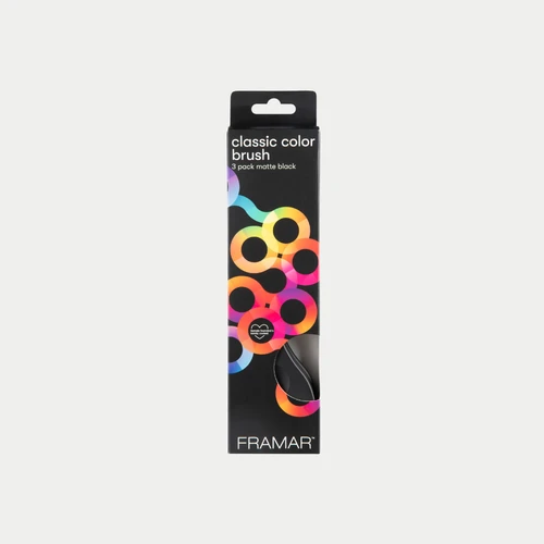 Classic Color Brush Set Matte - Set pennelli professionali per servizio colore 3pz.
