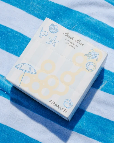 Framar Embossed Roll Beach Bum - Roll cartine per servizio colore 97,5 m