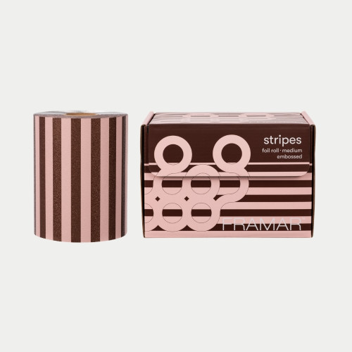 FRAMAR EMBOSSED ROLL Pink Choco Stripes