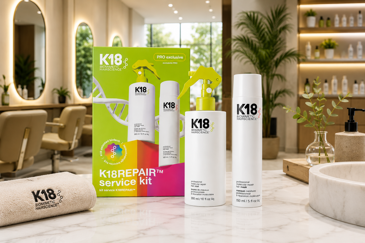 K18 PRO Mist - kit professionale per saloni