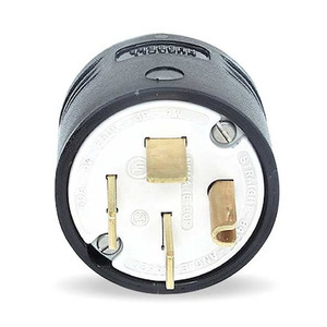 4 Wire Industrial Straight Blade Plug 250VAC 50A - HBL8451C