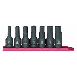 7 Piece 1/2" Drive Hex Bit Impact SAE Socket Set - 84941