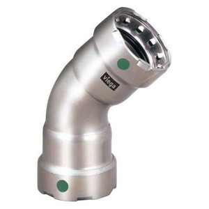 Viega MegaPress 45 street elbow, 1/2" x 1/2" - 90080