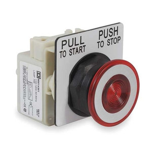 Illuminated Push Button Operator, 30 mm, Red - 9001SKR9P1R