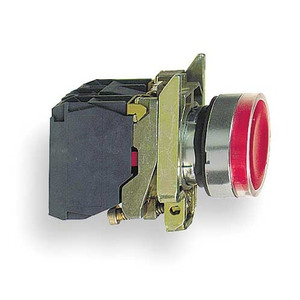 Illuminated Push Button, 22mm, Red - XB4BW34G5