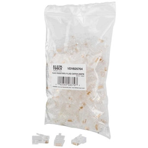 Pass-Thru™ Modular Data Plugs, RJ45-CAT6A, UTP 200-Pack - VDV826-764 Pass-Thru™ Modular Data Plugs, RJ45-CAT6A, UTP 200-Pack - VDV826-764