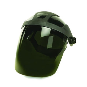DP4 Series Face Shield, Universal Adapter, Polycarbonate, Shade 5 IR, Uncoated - S32052