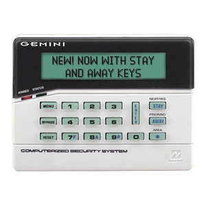 Wireless Intrusion Keypad, 5-7/8" W, LED - GEM-K1CA