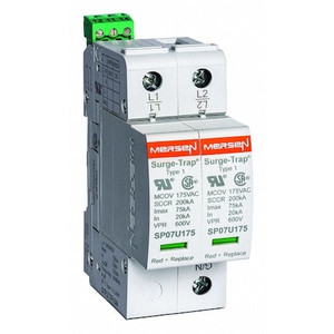Surge Protection Device, 1 Phase, 120/240V AC, 2 Poles, 3 Wires - STP240S07