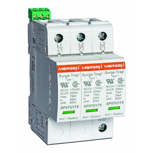 Surge Protection Device, 3 Phase, 240V AC, 3 Poles, 4 Wires - STP240D07