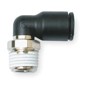 Elbow, 6mm Tube Size, Nylon, Black, 10 PK - 3109 06 11