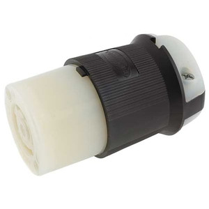 Locking Connector, 30 A, 480V AC, 3 Pole, 3 Phase, 4 Wire, L16-30R, 16 AWG to 8 AWG, Screw Terminals - HBL2733