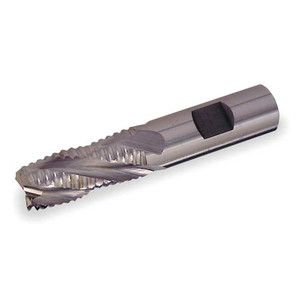 4-Flute Cobalt 8% Fine Square Single Roughing End Mill Cleveland RG6 Bright 1/2"x1/2"x1/2"x2-1/2" - C31162