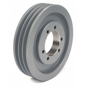 1/2 in to 2-1/2 in Quick Detachable Bushed Bore 3 Groove V-Belt Pulley 8 in OD - 3V803