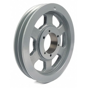 1/2 in to 2-1/2 in Quick Detachable Bushed Bore 2 Groove V-Belt Pulley 14 in OD - 3V1402