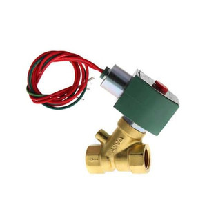 240V AC Brass Solenoid Valve, Normally Closed, 1/2 in Pipe Size - 8210G015