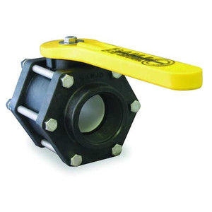 2" FNPT Polypropylene Ball Valve Inline, Port: Full - V200FP