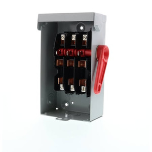 Safety Switch, Fusible, 30 A, Steel - GF221NA Safety Switch, Fusible, 30 A, Steel - GF221NA