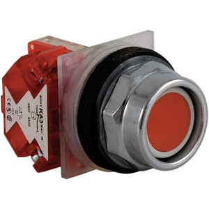 Non-Illuminated Push Button, 30 mm, 1NC, Red - 9001KR2RH6