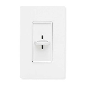 Lighting Dimmer, Slide, 1-Pole, Rocker, 120V - SELV-300P-WH