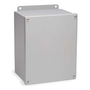 Carbon Steel Electrical Enclosures, 12 in H, 6 in D, 12 in W, NEMA 12, Screw On - B121206SC