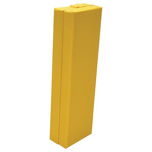 Column Protector, Yllw, 36inH, 11inW, I-Beam - V-PAD-I-35-Y