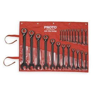 Ratcheting Wrench Set, Metric, 6 mm to 36 mm, 22-Piece - JSCVM-22S