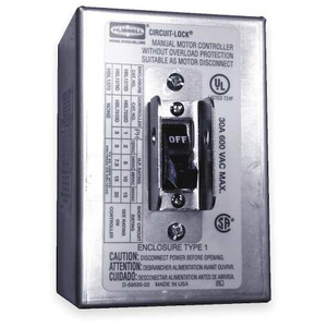Manual Motor Switch, 30A, 600VAC, 2P - HBL1392