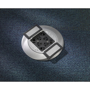 Floor Sub-Plate, 4 Gangs, Round, Aluminum - S1SP4X4 Floor Sub-Plate, 4 Gangs, Round, Aluminum - S1SP4X4