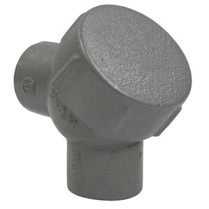 Capped Elbow, 90 Deg, Haz Loc, 1-1/2In, Iron - Y-5M