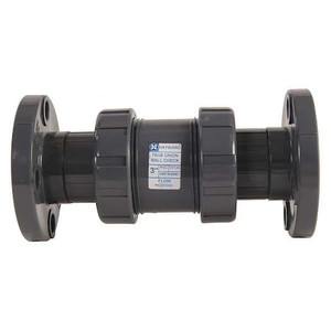Check Valve, True Union, Ball, 3", PVC/EPDM, Flanged - TC1300FE