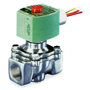 120V AC Aluminum Air and Fuel Gas Solenoid Valve, Normally Closed, 1/2 in Pipe Size - 8215G020