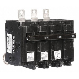 Miniature Circuit Breaker, BL Series, 60A, 3 Pole, 120/240V AC, 22kA at 240V AC - B360H00S01