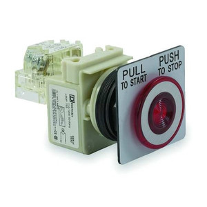 Illuminated Push Button, 30 mm, 1NO/1NC, Red - 9001SKR9P1RH13