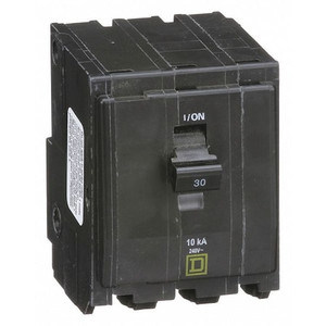 Miniature Circuit Breaker, QO Series, 30A, 3 Pole, 120/240V AC, 10kA at 120/240V AC - QO330