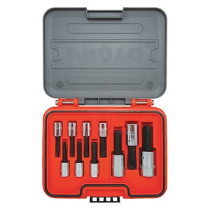 Hex Bit Set, 3/8", 1/2" Drive, 10 pcs., SAE - J52110H